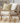 20" Square Cream Knit Pillow