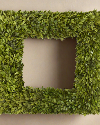 24" Square Boxwood Wreath