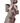 35" Resin Chocolate Standing Bunny with Basket (Not Eligible for Shipping)