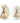 White Ceramic Tabletop Eggs with Bunny (Sold Separately)
