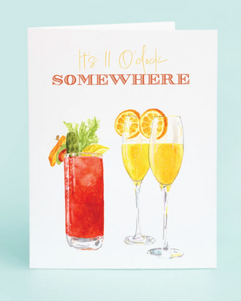Bloody Mary and Mimosa Brunch Card