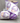 4" Dupioni Lavender Basket - Reverse Check