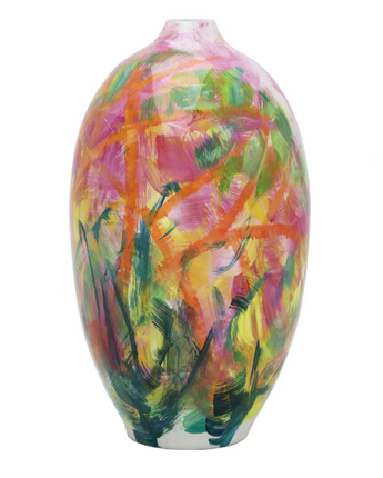 9" Tall Oval Vase