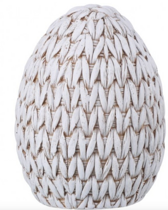 5" Resin Woven Egg