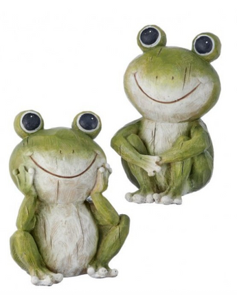 5" Resin Sitting Frog (Sold Separately)
