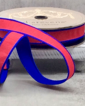 1"  Double Sided Dupioni Ribbon