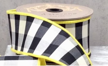 2.5" Dupioni Check Ribbon