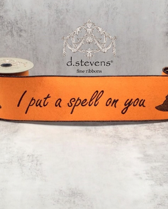 4" Felt "I Put a Spell on You" Ribbon