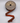 1" Metallic Dupioni Orange Copper Center Trim