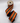 3.5" Metallic Dupioni Orange Fringe Center Trim