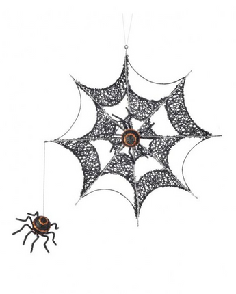 15" Spider Web with Spider