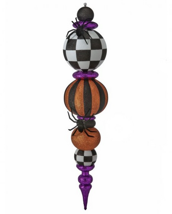 52" Glitter Halloween Finial