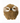 5" Faux Fur Owl Ball Ornament