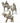 16" Resin Renaissance Three Kings with Animals (Set of 3)