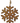 6" Mango Wood Snowflake Ornament