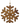 12" Mango Wood Snowflake Ornament