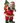 10" Resin Santa with Toy Sack