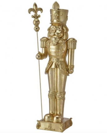39" Resin Gilded Nutcracker