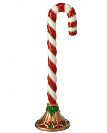 60" Resin Candy Cane on Base