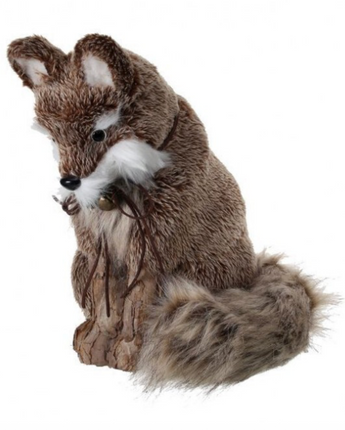12" Sitting Fur Fox