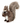12" Sitting Fur Squirrel