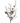 35" Frosted Antler, Pinecone & Bead Spray