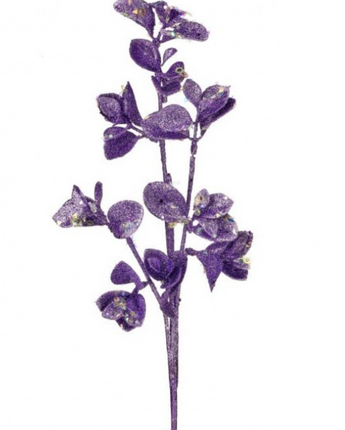 22" Glitter Blossom Spray