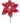 22" Sugar & Spice Poinsettia Stem