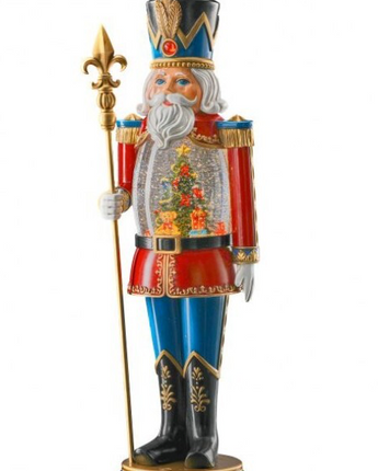 19.5" Lighted Nutcracker Water Globe