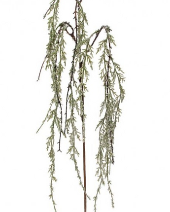 45" Iced Glitter Winter Amaranthus Spray