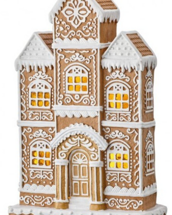 24" Lighted Sugar & Spice Tudor House