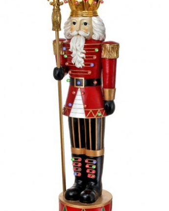 58" Resin LED Outdoor Nutcracker (Not Eligible for Shipping)