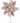 22" Sugared Glittered Poinsettia Stem