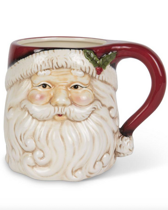 4.5" Santa Face Ceramic Mug