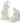 Resin Nativity Figures with Cream Finish (Set of 3)