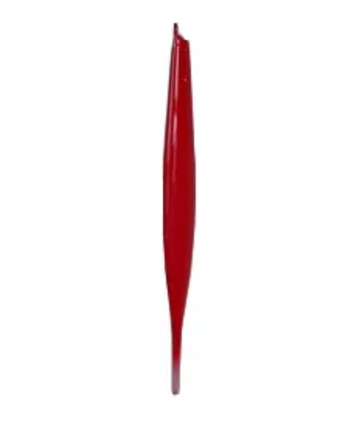 12" Red Bubblegum Glass Elliptical Finial
