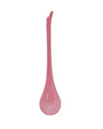 9" Light Pink Bubblegum Glass Teardrop Finial