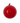 180mm Classic Red Bubblegum Glass Ball