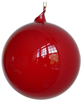 120mm Red Bubblegum Glass Ball