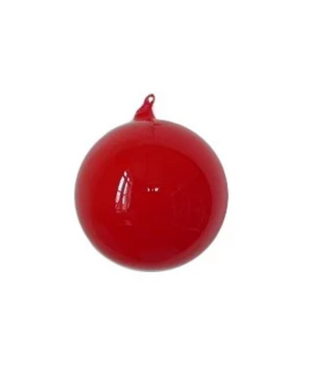150mm Classic Red Bubblegum Glass Ball
