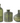 Antique Olive Green Matte Glass Bottle Vases (Sold Separately)