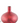 Antique Red Matte Glass Bottle Vases (Sold Separately)