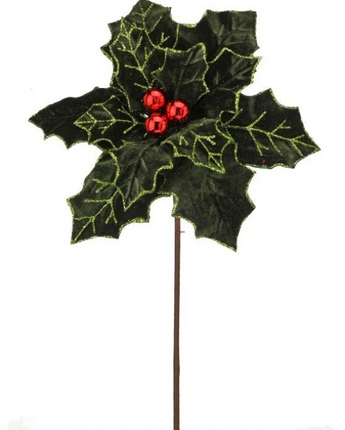 22" Royalty Poinsettia Stem