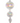 11" Clear Glass Bubblegum Finial