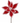 22" Candy with Snow Glitter Poinsettia