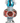 7.5" Red and Blue Vintage Finial (Sold Separately)