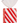 14.25" Red and White Candy Ornament (Sold Separately)