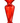 8" Red Stylized Finial (Sold Separately)