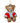 5.5" Bear with Coat Ornament