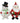 9" Santa & Snowman Candy Bowl (Sold Separately)